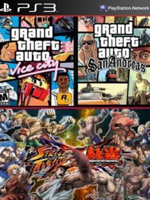 Grand Theft Auto San Andreas Mas Grand Theft Auto Vice City Mas  STREET FIGHTER X TEKKEN Ps3